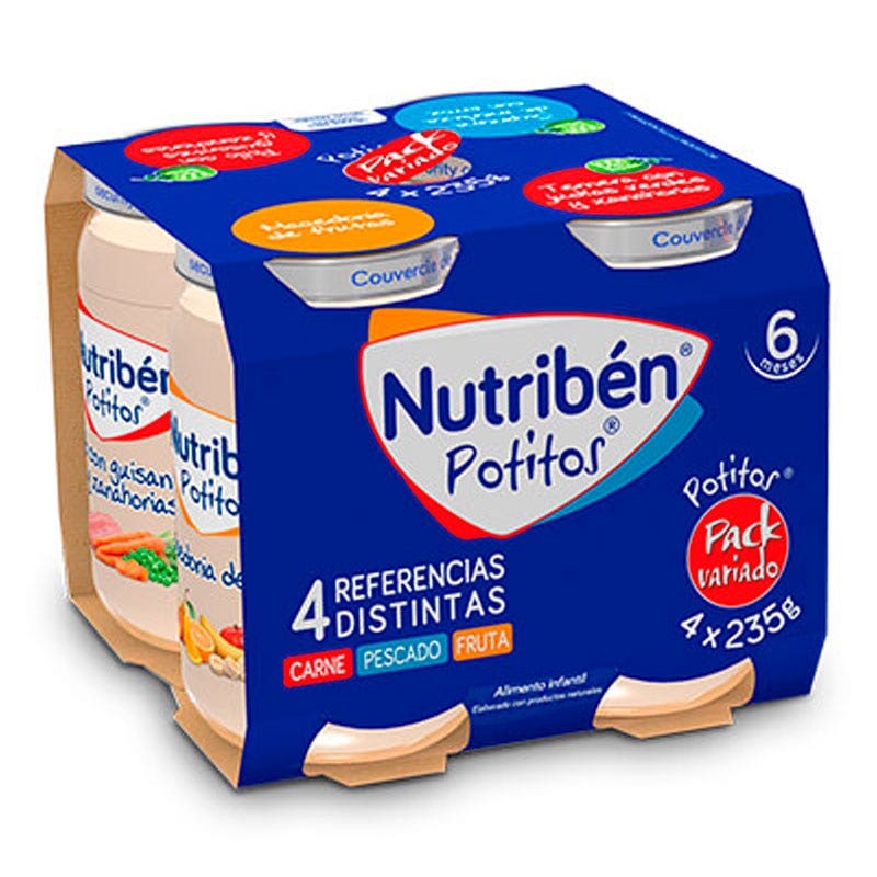 NUTRIBEN POTITOS VARIADOS 4X235GR PACK