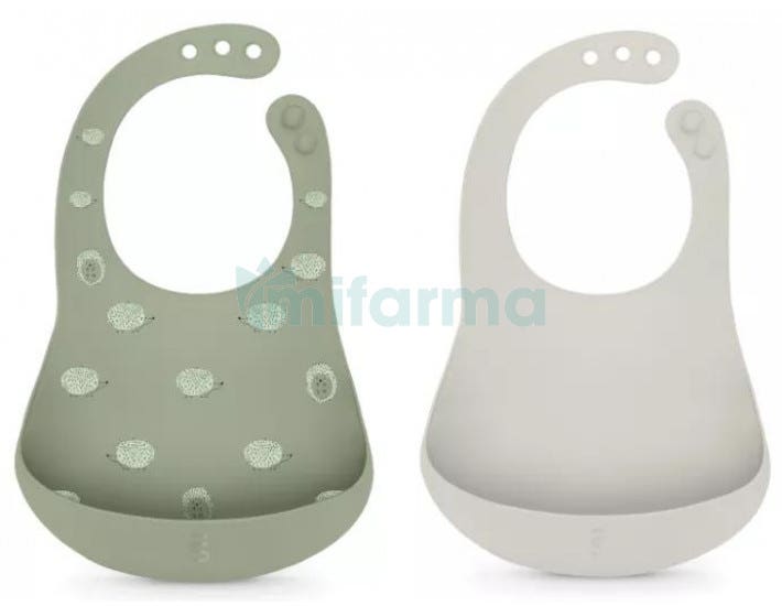 Babero Bib Silicona verde