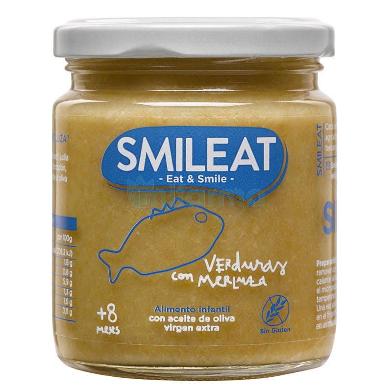 Smileat Tarrito de Verduras con Merluza Ecologico 230g