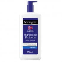 Neutrogena Locion Corporal Hidratacion Profunda Piel Seca 750ml AZUL