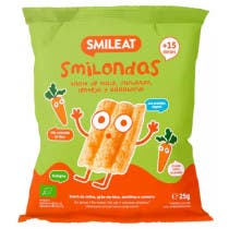 Smileat Smilondas de Maiz, Garbanzo, Lenteja y Zanahoria ECO 25 gr