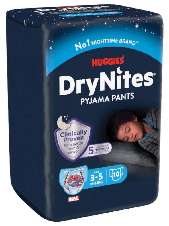 Couches pour Incontinence DryNites Pyjama Pants 8-15 Ans (9 uds) l