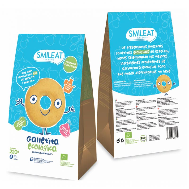 SMILEAT GALLETAS INFANTILES DE ESPELTA 220G